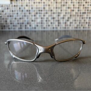 Vintage Rare Oakley Juliet Polished Frame Non Original Clear Lens